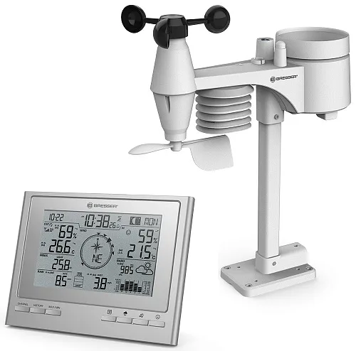 fotoğraf Bresser 7-in-1 ClimateScout Exclusive Line Weather Center, silver