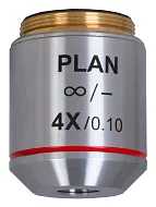 fotoğraf Levenhuk MED 4x Sonsuzluk Düzeltimli Plan Akromatik Objektif