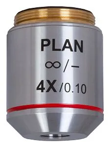 fotoğraf Levenhuk MED 4x Sonsuzluk Düzeltimli Plan Akromatik Objektif