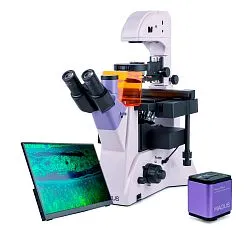 resim MAGUS Lum VD500L LCD Floresan İnverted Dijital Mikroskop