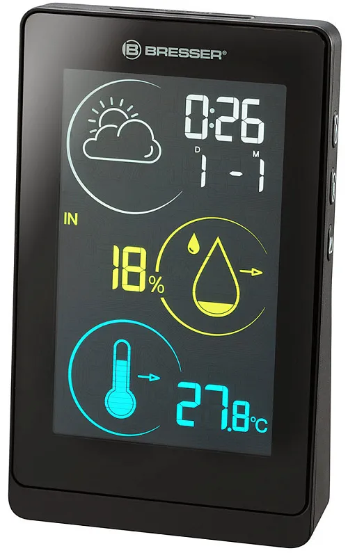 resim Bresser Temeo Life H Weather Station with Color Display, black,  1