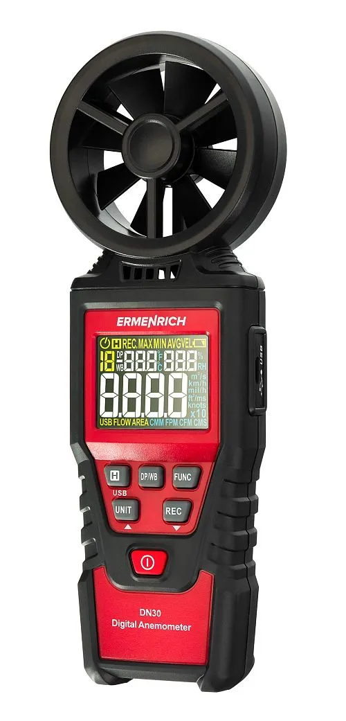 resim Ermenrich Seek DN30 Dijital Anemometre,  1