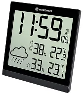 fotoğraf Bresser TemeoTrend JC LCD RC Weather Station (Wall clock), black