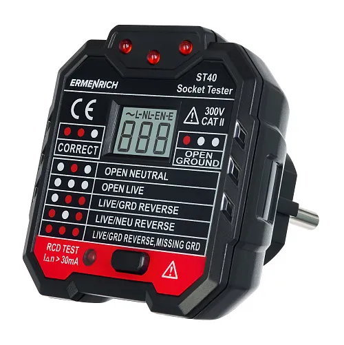 fotoğraf Ermenrich Zing ST40 Priz Test Cihazı,  1