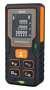 görüntü Ermenrich Reel PLUS GD40 Lazer Metre, siyah