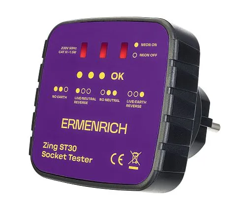 resim Ermenrich Zing ST30 Priz Test Cihazı,  1