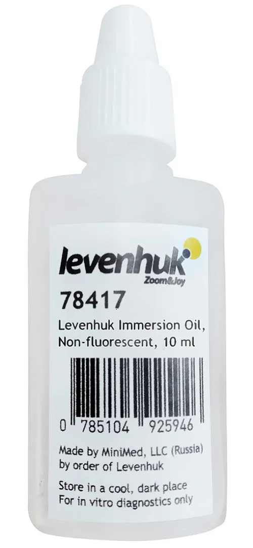 resim Levenhuk Daldırma Yağı, floresansız, 10 ml