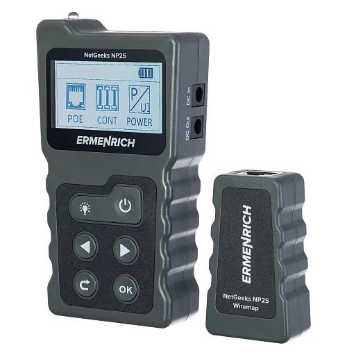 foto Ermenrich NetGeeks NP25 PoE Test Cihazı,  1