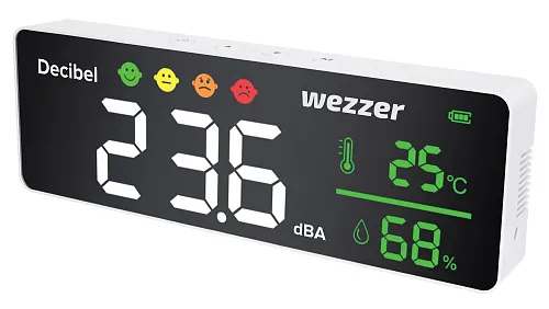 fotoğraf Levenhuk Wezzer Teo TH70 Kirlilik Monitörü Termo Higrometre,  1