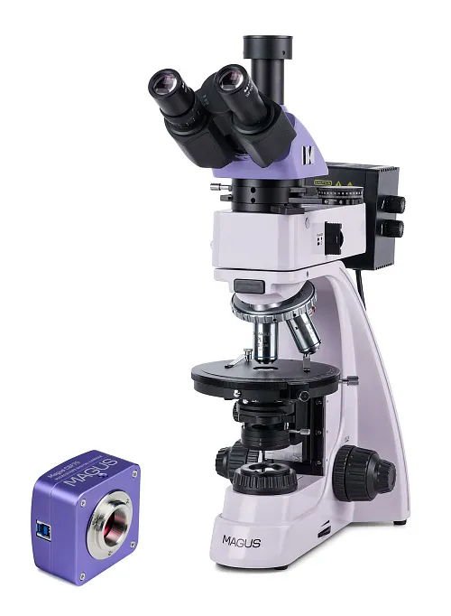 resim MAGUS Pol D850 Polarize Dijital Mikroskop
