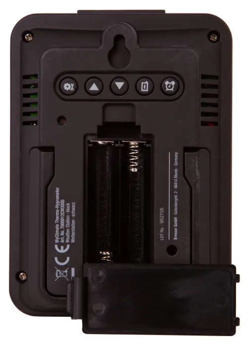 resim Bresser MyClimate Thermo/Hygrometer Clock, white,  10