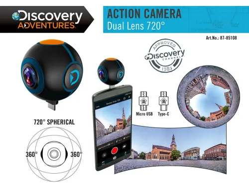 resim Bresser Discovery Adventures HD 720° Android Action Camera,  5