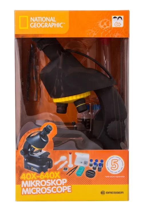 fotoğraf Bresser National Geographic 40–640x Microscope with smartphone adapter,  8