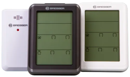 resim Bresser MyClimate Thermo/Hygrometer Clock, white,  3