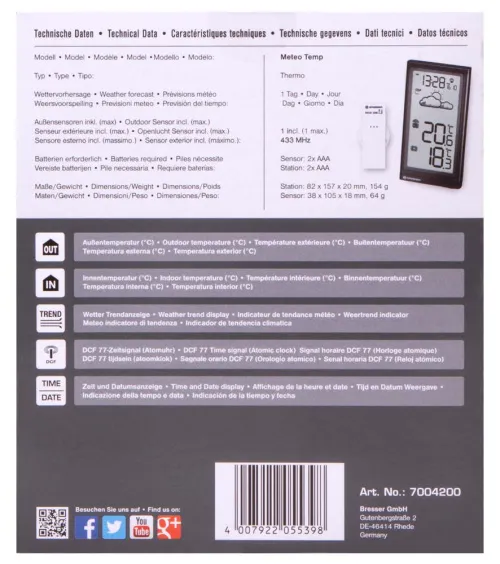 görüntü Bresser Temp Weather Station,  10