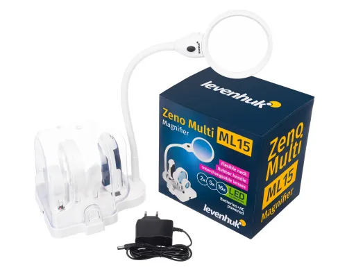 foto Levenhuk Zeno Multi ML15 Beyaz Büyüteç,  2