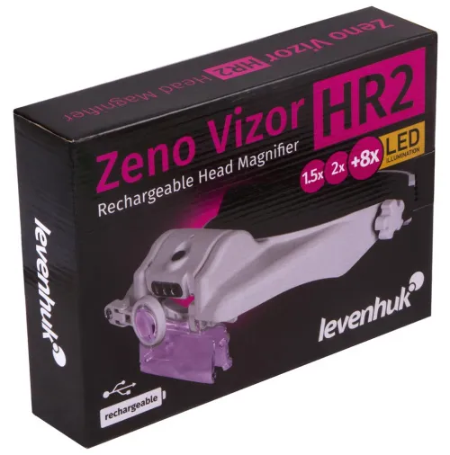 foto Levenhuk Zeno Vizor HR2 Şarjlı Baş Büyüteci,  10
