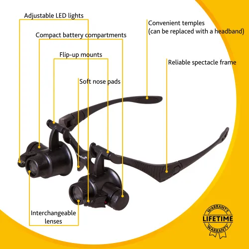 foto Levenhuk Zeno Vizor G4 Büyüteçli Gözlükler,  13