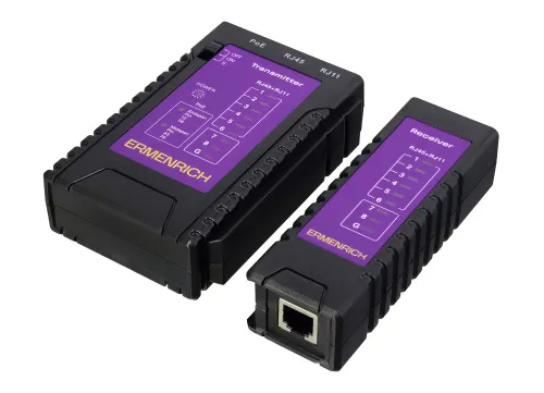 görüntü Ermenrich NetGeeks NP10 Kablo ve PoE Test Cihazı,  6