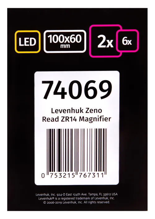 görüntü Levenhuk Zeno Read ZR14 Büyüteç,  14