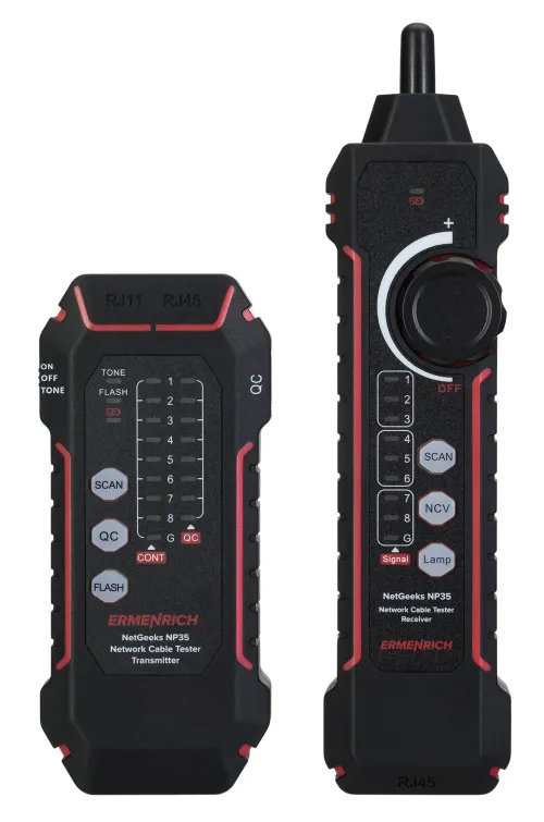 görüntü Ermenrich NetGeeks NP35 Ağ Kablosu Test Cihazı,  3
