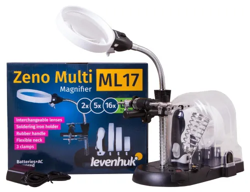 foto Levenhuk Zeno Multi ML17 Siyah Büyüteç,  2