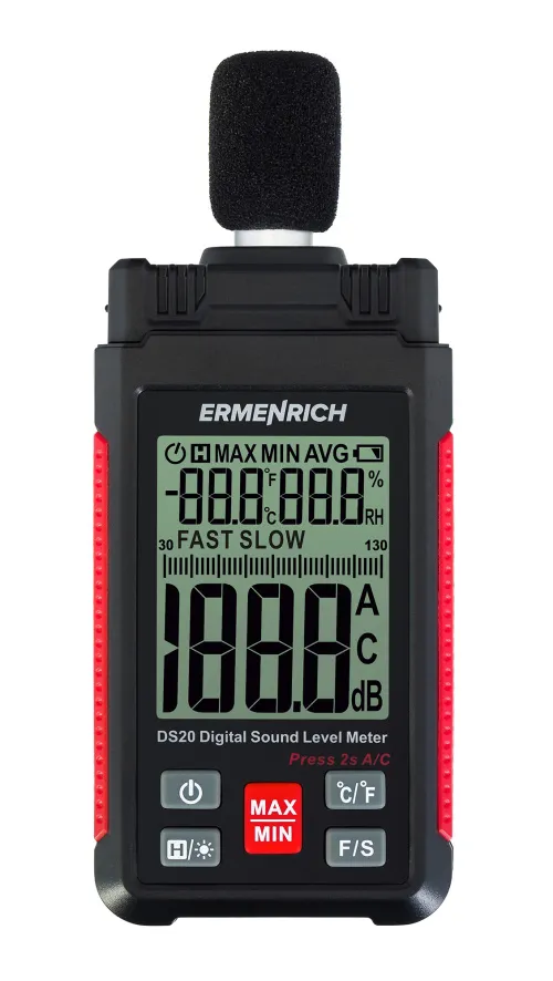 resim Ermenrich Seek DS20 Dijital Ses Seviyesi Ölçer,  6