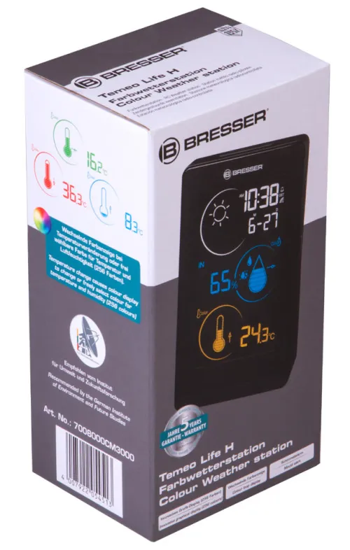 resim Bresser Temeo Life H Weather Station with Color Display, black,  10