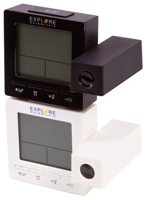 görüntü Explore Scientific RC Digital Projection Clock with Indoor Temperature, black,  2