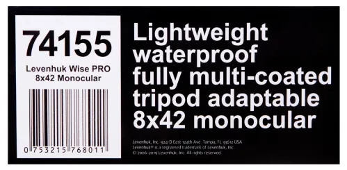 görüntü Levenhuk Wise PRO 8x42 Monoküler,  14