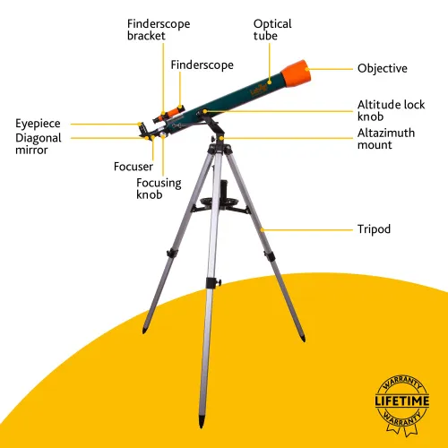 fotoğraf Levenhuk LabZZ T3 Teleskop,  12