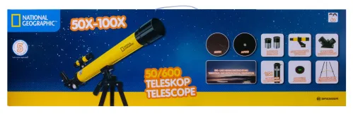 resim Bresser National Geographic 50/600 AZ Telescope with Mount,  13