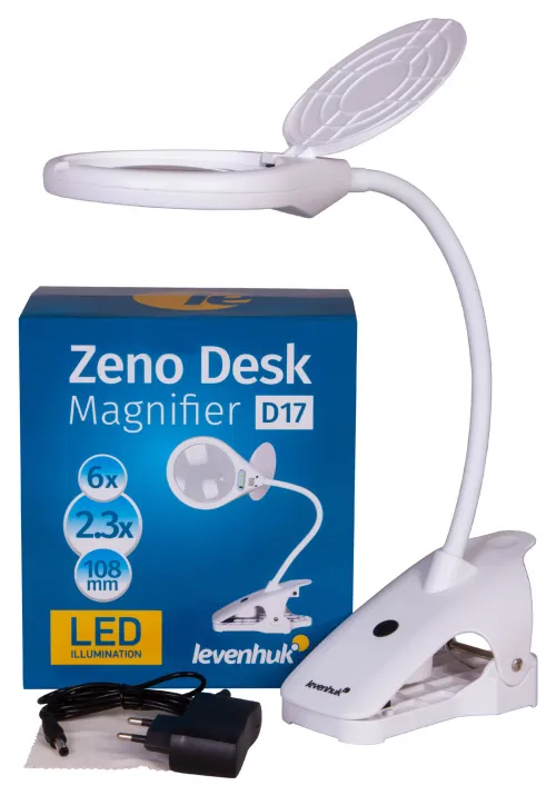 resim Levenhuk Zeno Desk D17 Büyüteç,  2