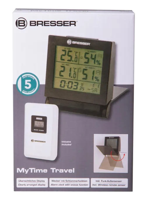 fotoğraf Bresser MyTime Travel Alarm Clock Weather Station,  11