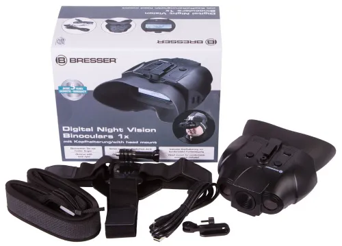 görüntü Bresser 1–2x Digital Night Vision Binoculars, with Head Mount,  2