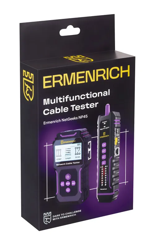 foto Ermenrich NetGeeks NP45 Çok İşlevli Kablo Test Cihazı,  12