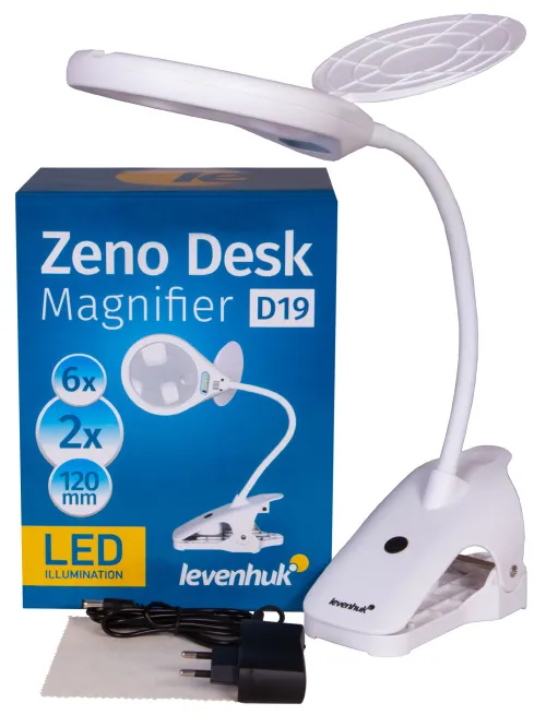fotoğraf Levenhuk Zeno Desk D19 Büyüteç,  2