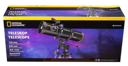 fotoğraf Bresser National Geographic 130/650 EQ Telescope,  8
