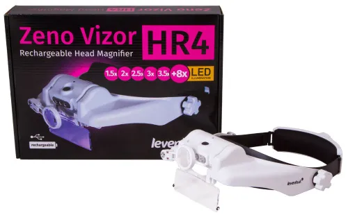görüntü Levenhuk Zeno Vizor HR4 Şarjlı Baş Büyüteci,  10