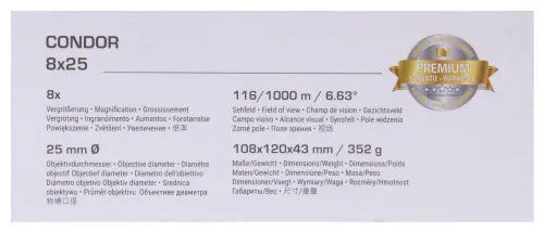 foto Bresser Condor UR 8x25 Binoculars,  16