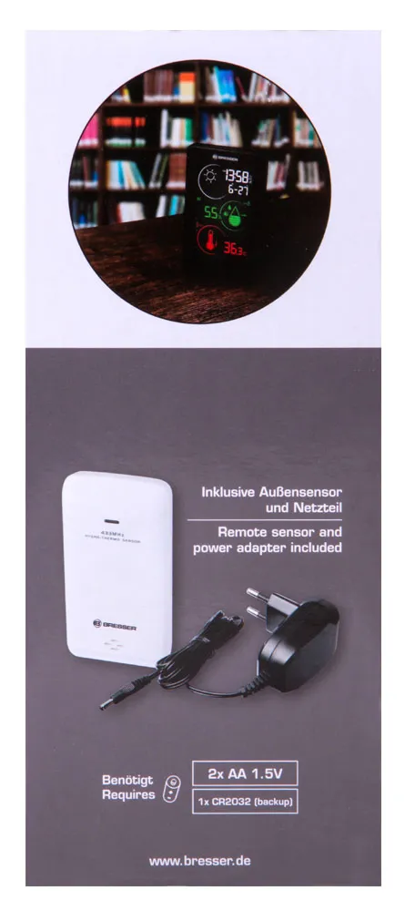 resim Bresser Temeo Life H Weather Station with Color Display, black,  12