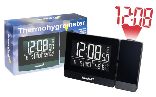 görüntü Levenhuk Wezzer BASE L70 projektör ve saatli termometre,  2