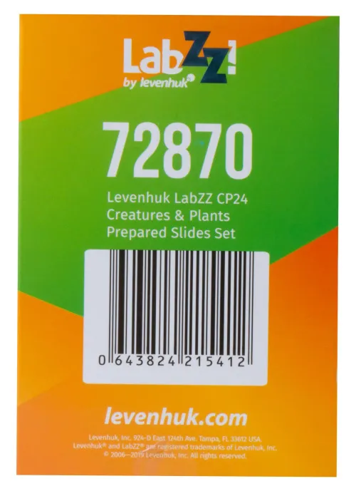 görüntü Levenhuk LabZZ CP24 Canlılar ve Bitkiler Hazırlanmış Slayt Seti,  16