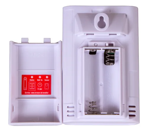 fotoğraf Bresser TemeoTrend JC LCD RC Weather Station (Wall clock), white,  9