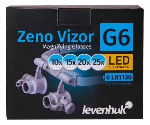resim Levenhuk Zeno Vizor G6 Büyüteçli Gözlükler,  12