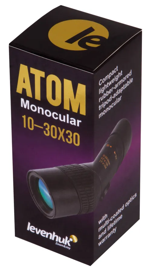 foto Levenhuk Atom 10–30x30 Monoküler,  11