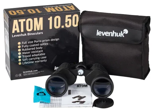 fotoğraf Levenhuk Atom 10x50 Binoküler Dürbün,  2