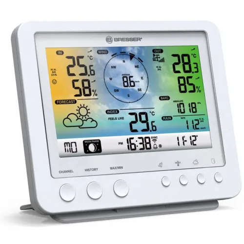 fotoğraf Bresser 5-in-1 Wi-Fi Weather Station with Colour Display, white,  2
