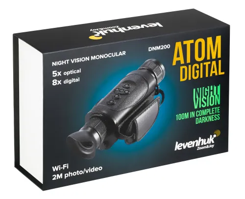 görüntü Levenhuk Atom Digital DNM200 Gece Görüşlü Monoküler Dürbün,  14