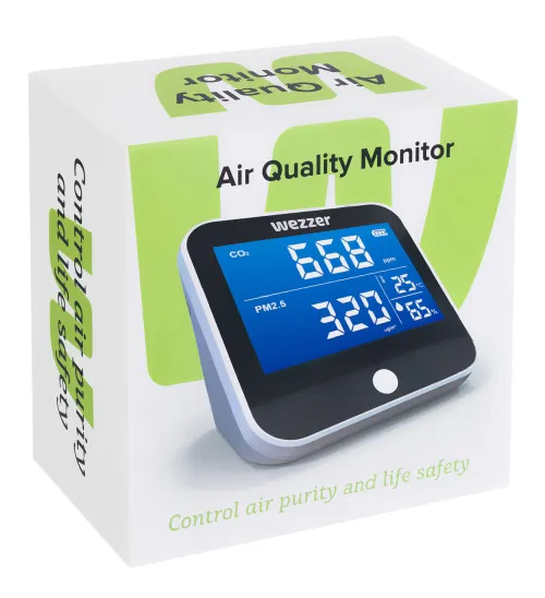 resim Levenhuk Wezzer Air PRO DM30 Hava Kalitesi Monitörü,  7